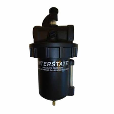 Interstate Pneumatics 3/4 Inch Heavy Duty Metal Bowl 16oz Lubricator - HIGH FLOW W1285A